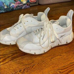 Reebok Womans Cream and White Sneakers